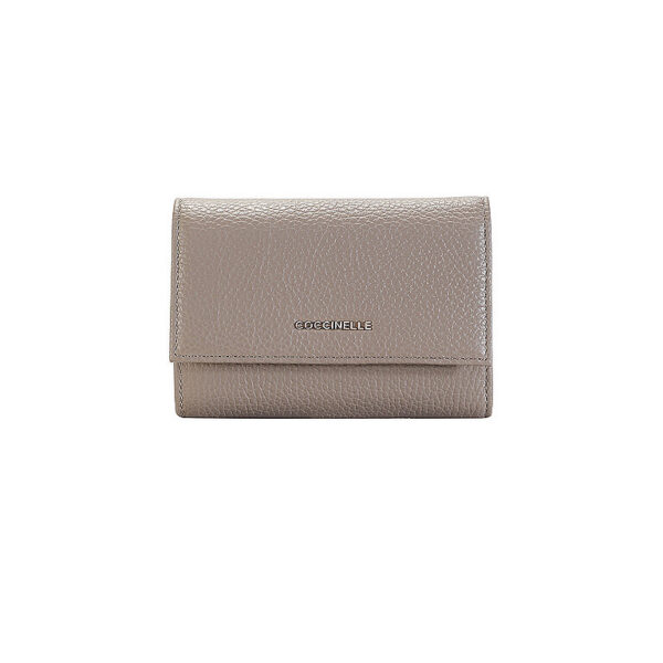 COCCINELLE Geldbörse METALLIC SOFT beige