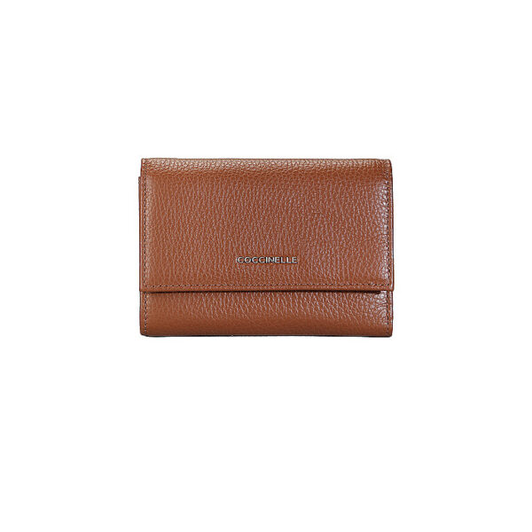 COCCINELLE Geldbörse METALLIC SOFT camel