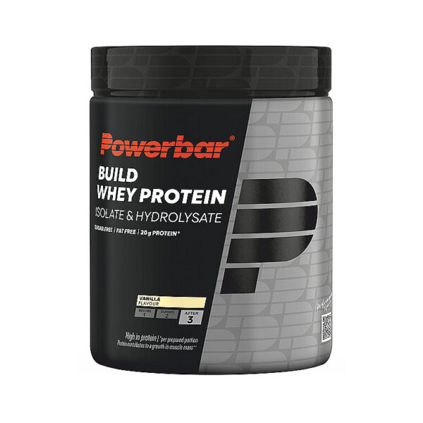 POWER BAR Getränkepulver Build Whey Protein Isolate & Hydroisolate Pulver 550g Vanille bunt