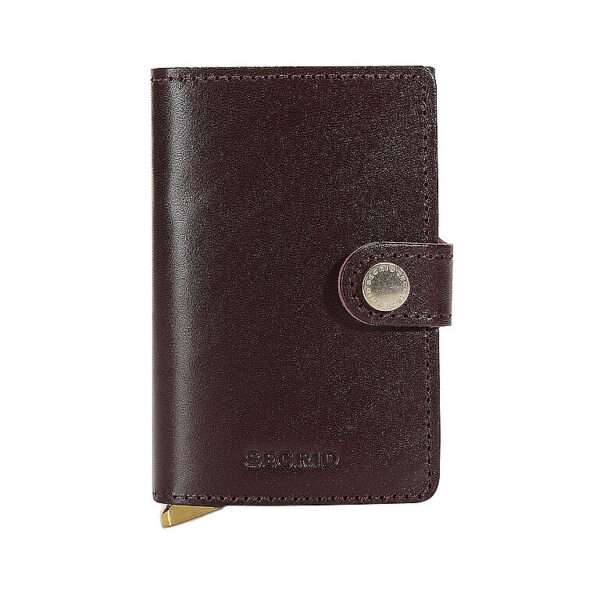 SECRID Geldbörse PREMIUM MINIWALLET DUSK Bordeaux dunkelrot