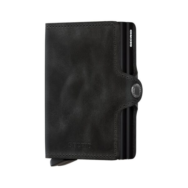 SECRID Geldbörse - Twinwallet Vintage Twin Black schwarz