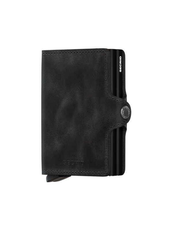 SECRID Geldbörse - Twinwallet Vintage Twin Black schwarz