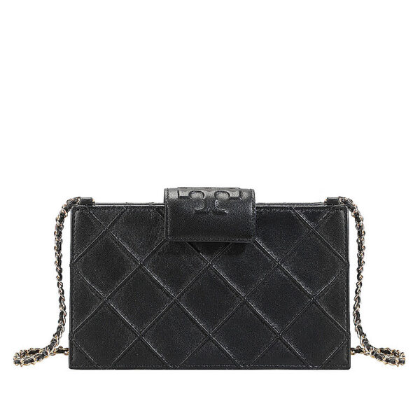 TORY BURCH Geldbörse FLEMING MINI schwarz